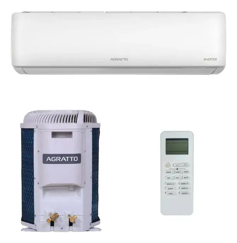 Ar Condicionado Split Hi Wall Agratto Zen Top Inverter 12.000 BTUs Frio R-32 220V