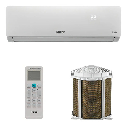 Ar-condicionado Split Philco Inverter 12.000 BTUs Quente e Frio 220V