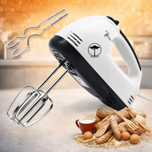 Batedeira Portátil de Mão Elétrica 7 Velocidades 180W