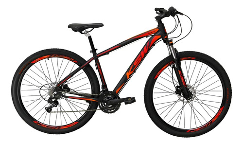 Bicicleta Aro 29 KSW 24V Shimano Freio Hidráulico com Trava