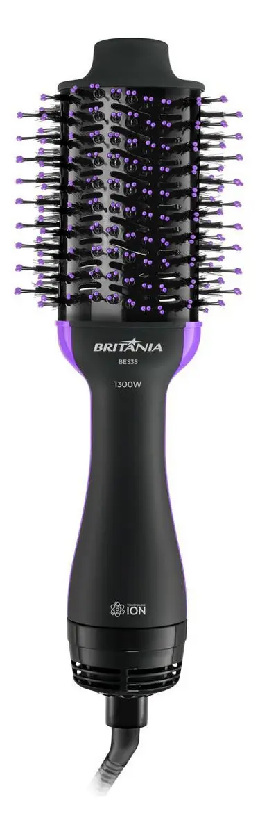 Britânia BES35 Escova Secadora 4em1 Nanocerâmica 1300W Bivolt