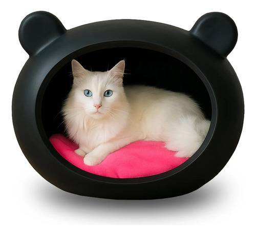 Casa Toca Gato Polietileno com Almofada Cama Dupla Face