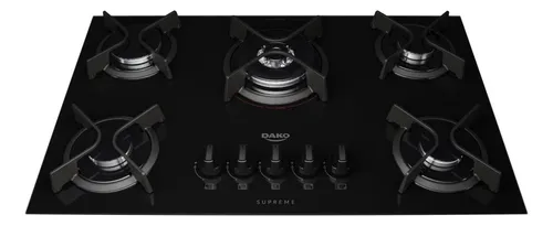 Cooktop 5 Bocas Dako Supreme com Mesa de Vidro