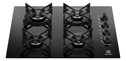 Cooktop 4 Bocas a GĂĄs Electrolux Mesa de Vidro KE4GR