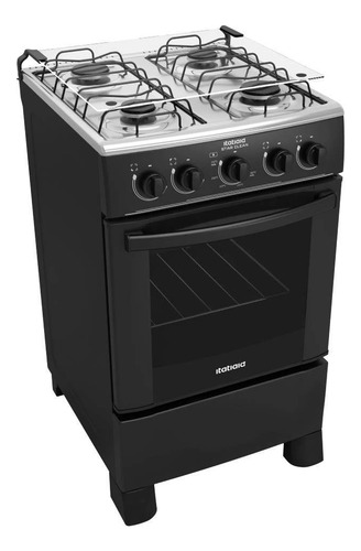 Fogão Itatiaia Star Clean 4 Bocas a Gás 51L Preto