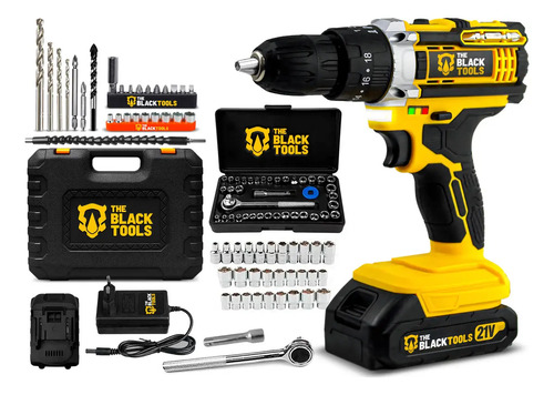 The Black Tools TB-21PW 21V com Jogo de Soquetes 40 Peças