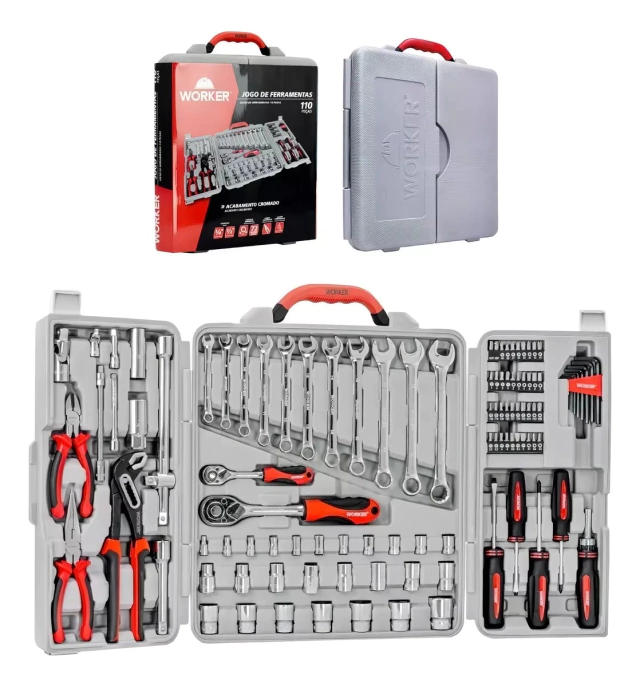 Kit Deko Jogo 128 Peças com Maleta