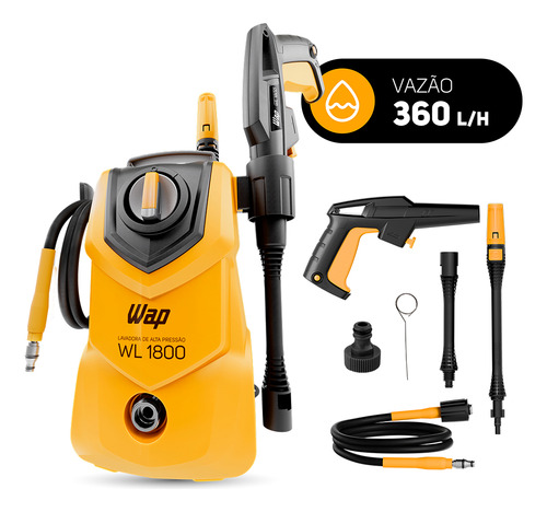 Lavadora de Alta Pressão WAP WL 1800 1400W 1500 PSI 360 L/h