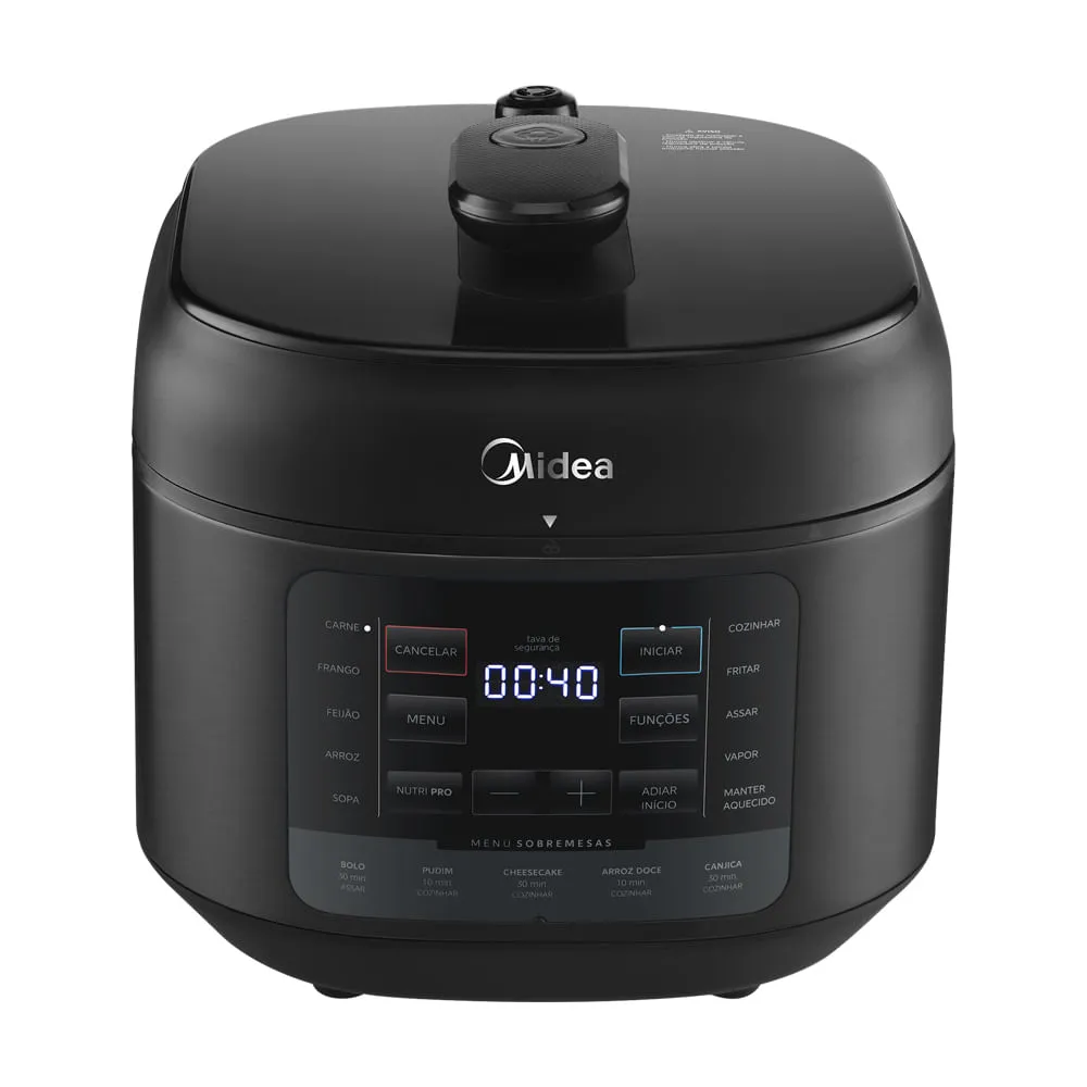 Midea Nutripro Panela de Pressão Elétrica 5L Preta