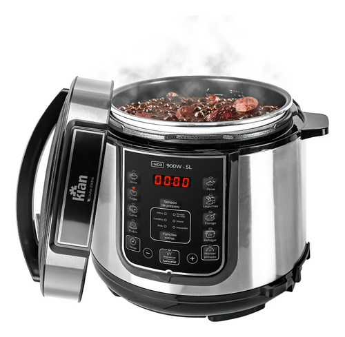 Panela de Pressão Elétrica Kian 5 Litros Inox
