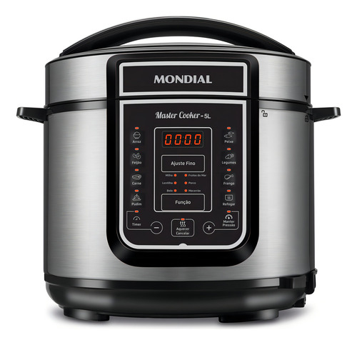 Panela de Pressão Elétrica Digital Mondial PE-38 5L 900W 127V