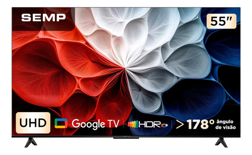 Smart TV SEMP 55S62 55 Polegadas 4K Google TV