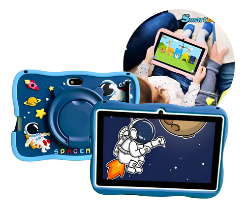 Tablet Infantil Kids para Criança com YouTube e Play Azul